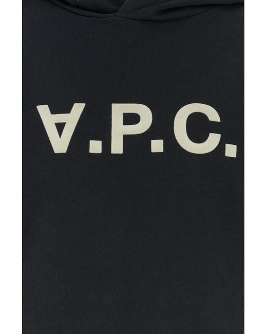 A.P.C. Black Stretch Cotton Sweatshirt