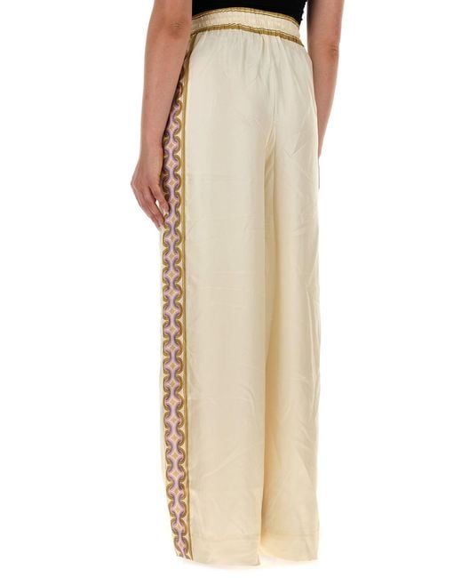 Zimmermann Natural Cream Twill Luna Wide-leg Pant