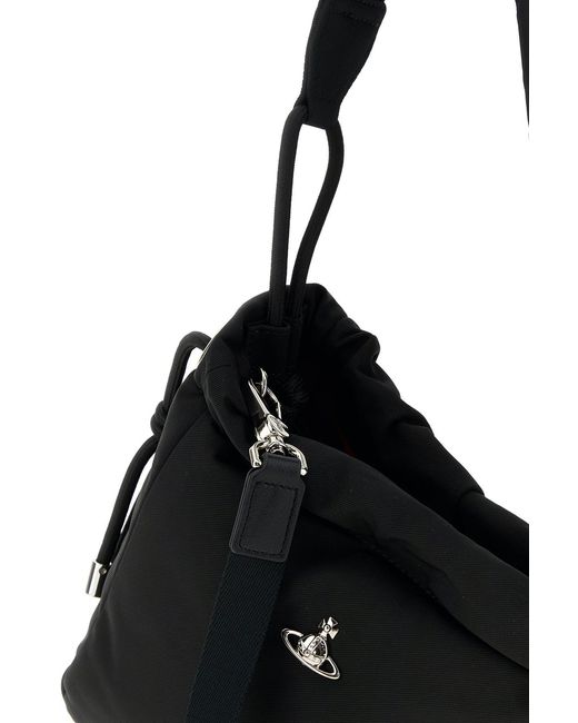 Vivienne Westwood Black Fabric Hilary Bucket Bag