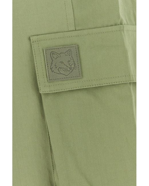 Maison Kitsuné Green Shorts for men