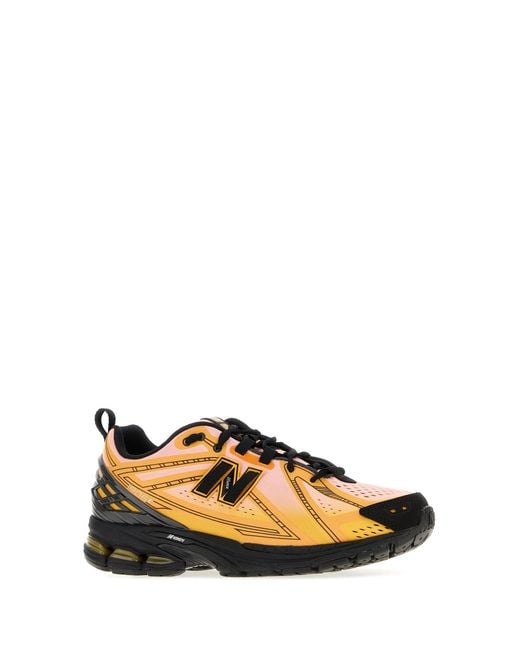 New Balance Black Multicolor Fabric 1906 Sneakers