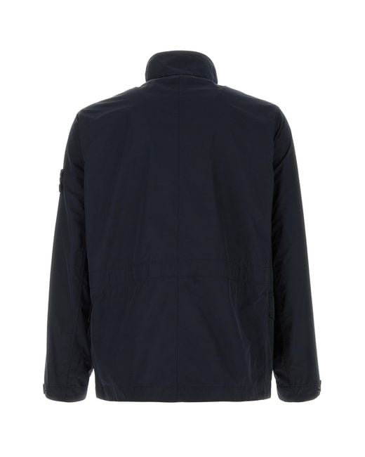 Stone Island Blue Logo Jacket for men