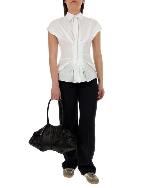 McQueen White Poplin Shirt