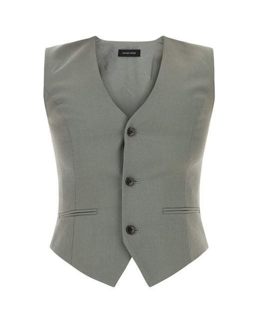 Anine Bing Gray Mario Vest