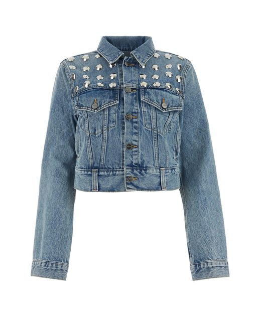 STUDDED RIZZO JACKET di Khaite in Blue