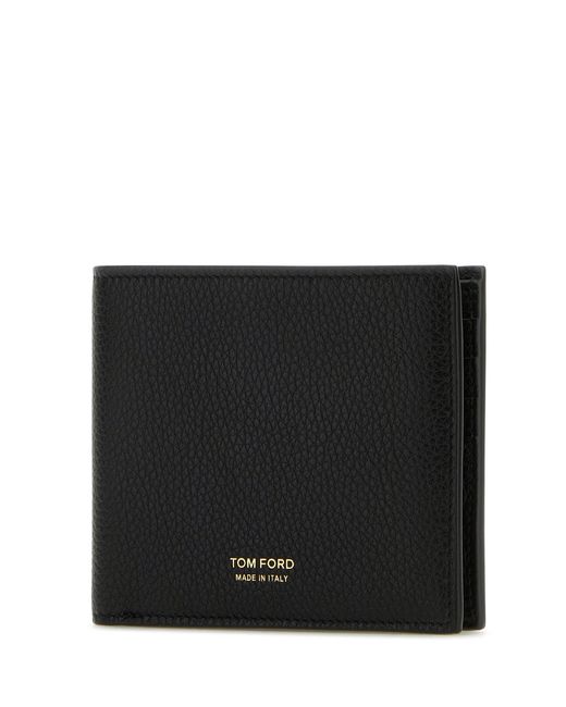 Tom Ford Black Leather Wallet for men