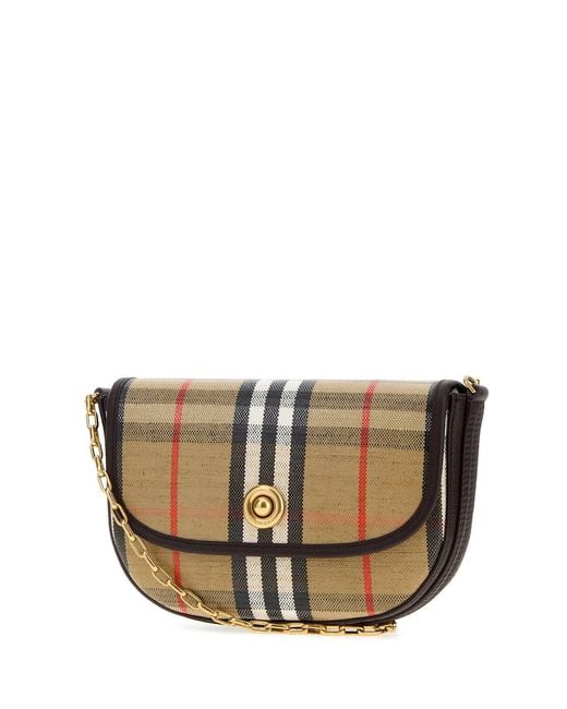 Burberry Multicolor Printed Canvas Small Highlands Crossbody Bag