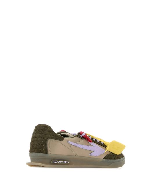 Off-White c/o Virgil Abloh Multicolor Off Two-Tone Suede And Fabric End Of Play Sneakers for men