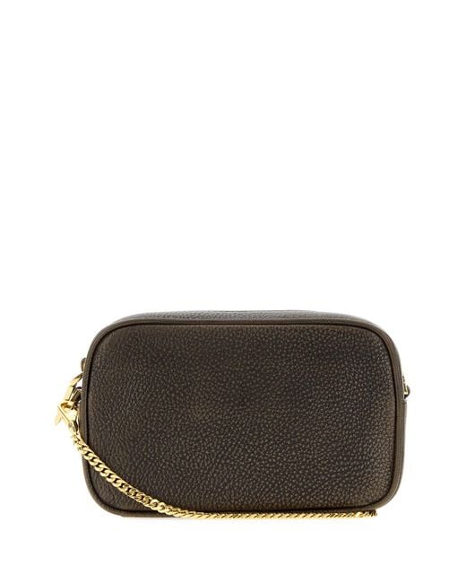 Golden Goose Deluxe Brand Black Deluxe Brand Dark Leather Mini Crossbody Bag