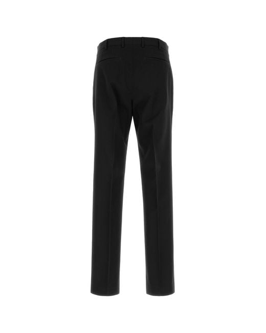 PT Torino Black Wool Pant for men