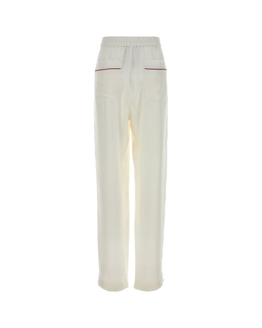 Tom Ford White Silk Pajamas Pant