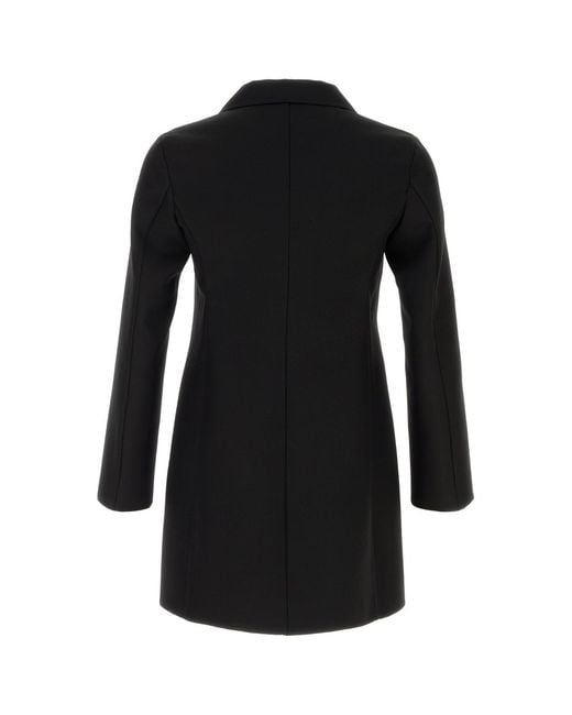 Jil Sander Black Wool Blend Coat for men