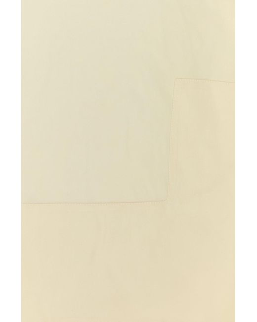 Bode Natural Cream Satin Maze Blouse for men