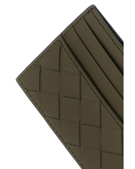 Portacarte Intrecciato in pelle bicolor di Bottega Veneta in Blue da Uomo