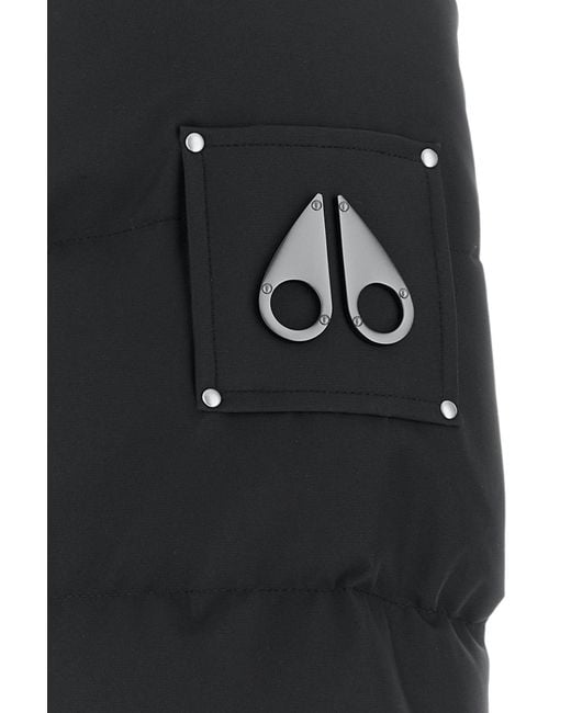 Moose Knuckles Black Polyester Cloud Bomber Down Jacket for men