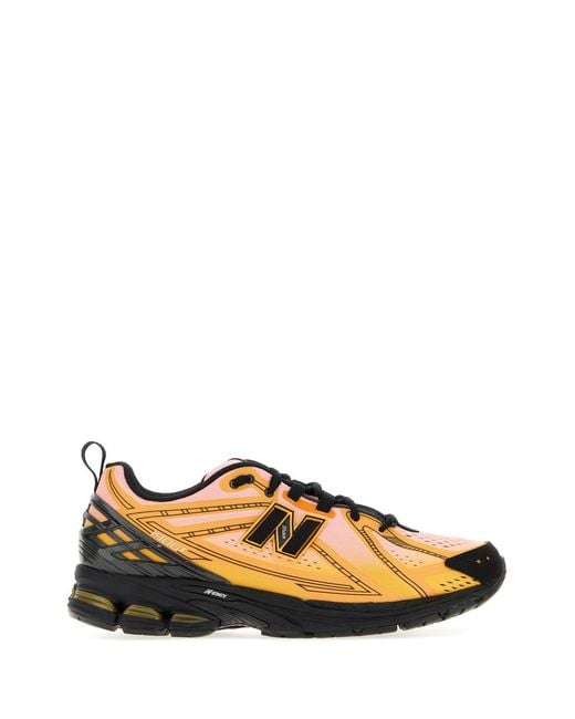 New Balance Black Multicolor Fabric 1906 Sneakers