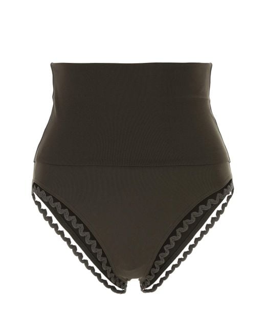 Eres Black Dark Stretch Nylon Bikini Bottom