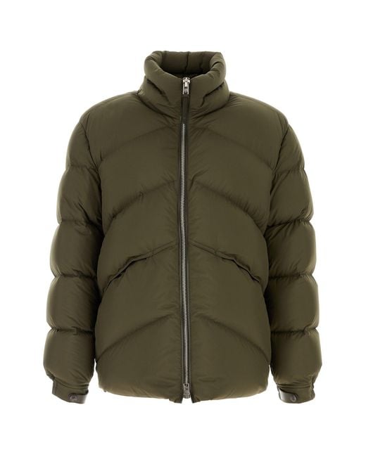 Tom Ford Olive Green Polyester Down Jacket for men