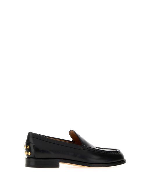 Tod's Black Leather Loafers