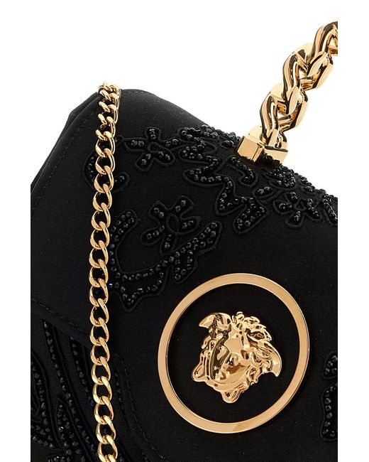 Versace Black Satin Handbag