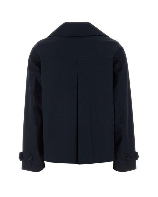 Woolrich Blue Tech Cotton Peacoat