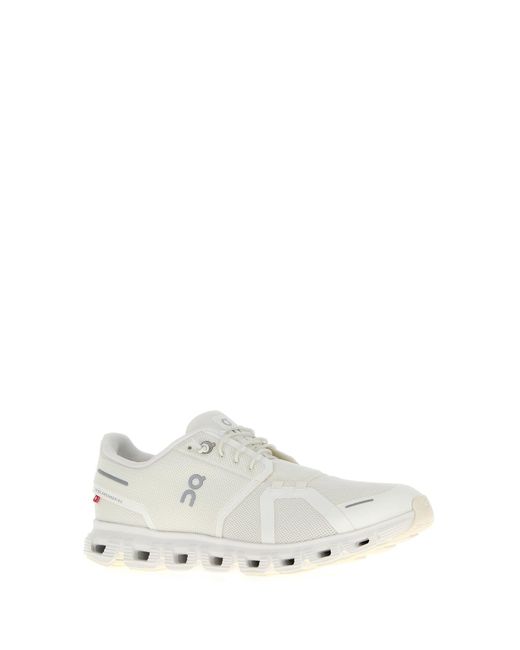 Sneakers Cloud 6 in rete bianca di On Shoes in White da Uomo