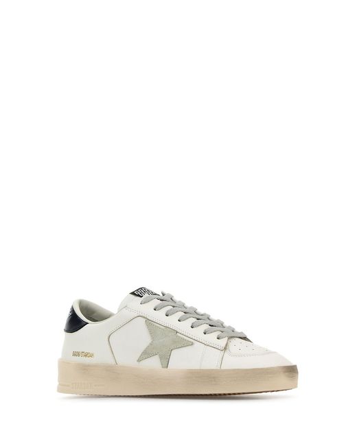 Golden Goose Deluxe Brand White Leather Stardan Sneakers for men