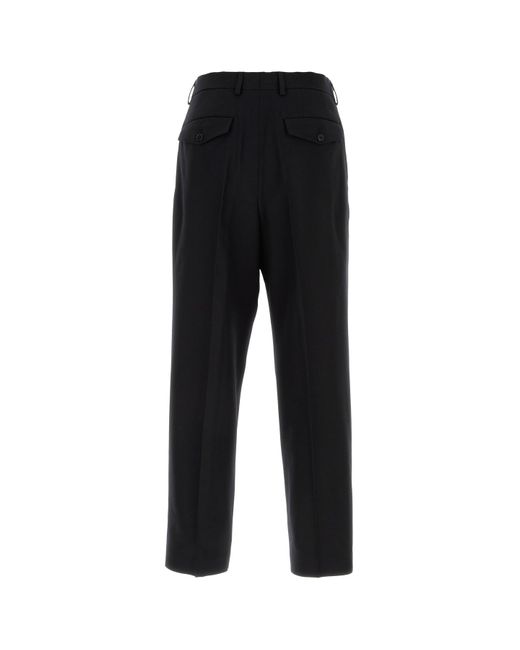 Dries Van Noten Black Wool Pant for men