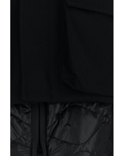 Sacai Black Manhattan Leather Crossbody Bag