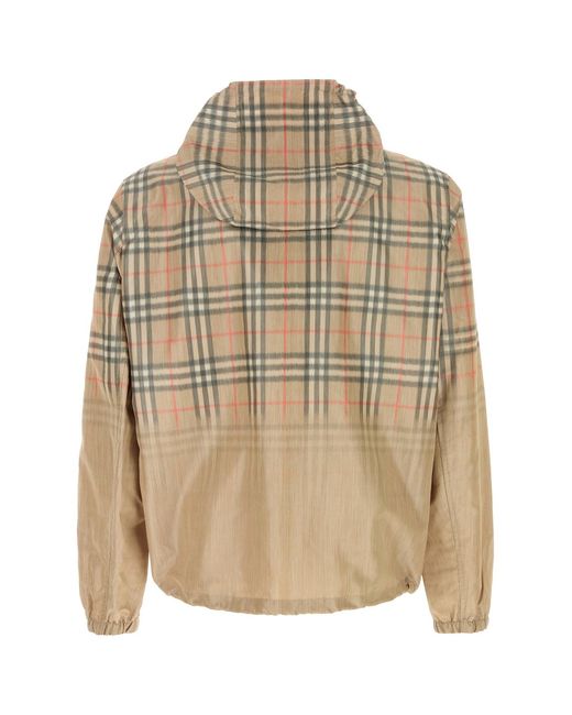 Burberry Natural Printed Viscose Blend Bomber Jacket for men