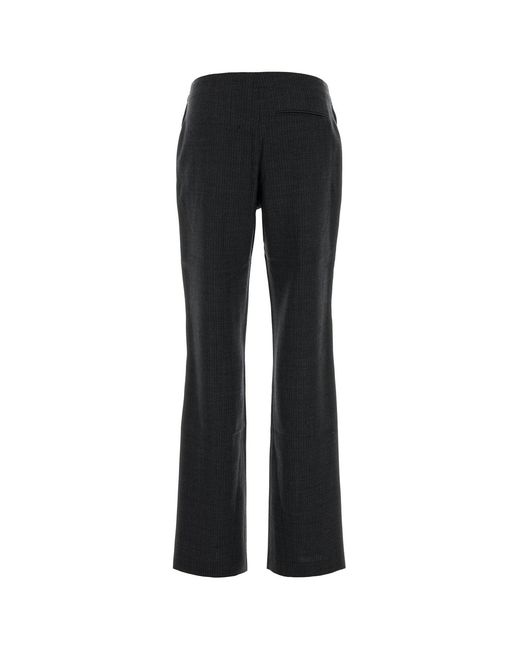 Our Legacy Black Embroidered Wool Pant