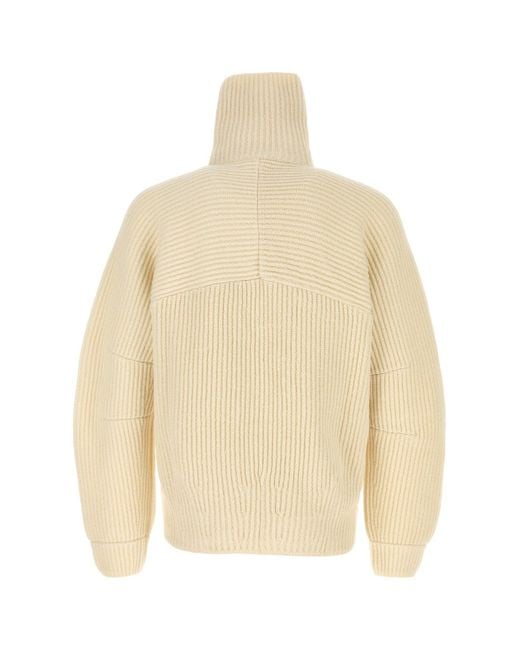 Mordecai Natural Ivory Wool Sweater for men