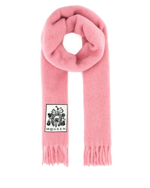 McQueen Pink Scarves And Foulards