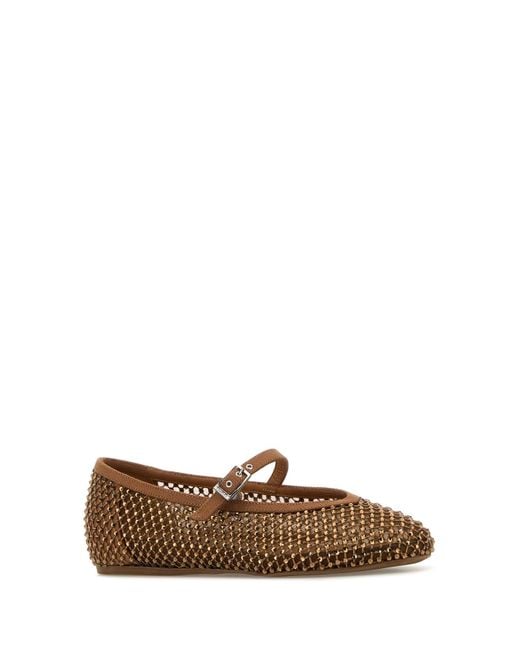 Ballerine Gilda in rete caramello di Le Silla in Brown