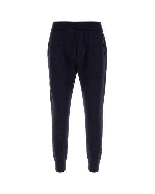 DSquared² Navy Blue Knit joggers for men