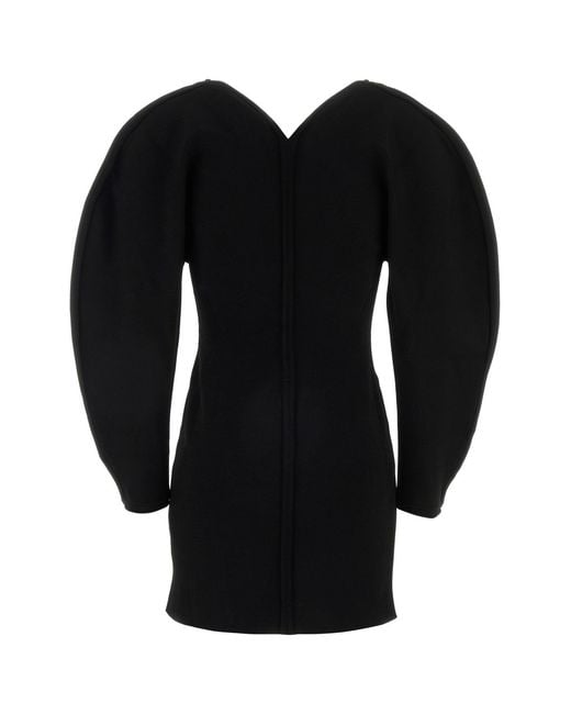 Givenchy Black Stretch Viscose Blend Cocoon Mini Dress