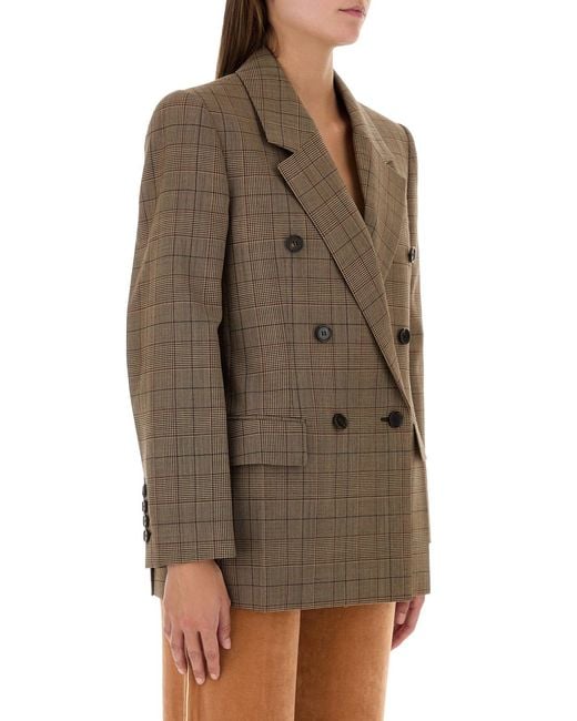 Chloé Brown Embroidered Wool Blazer