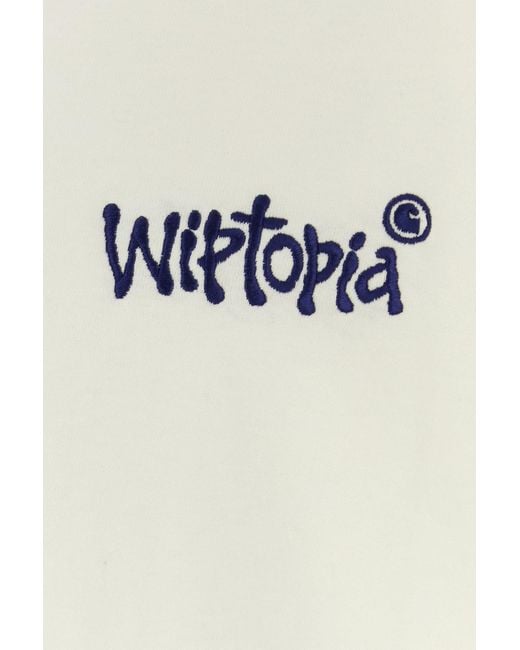 Carhartt White Cotton S/s Wiptopia Script T-shirt for men