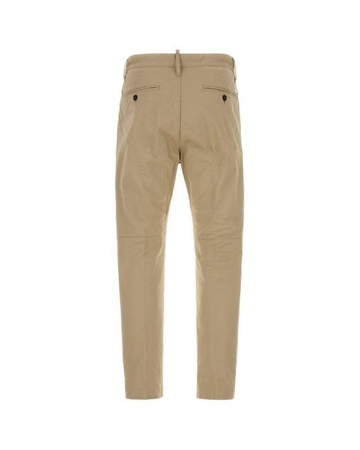 DSquared² Natural Beige Stretch Cotton Chino Pant for men