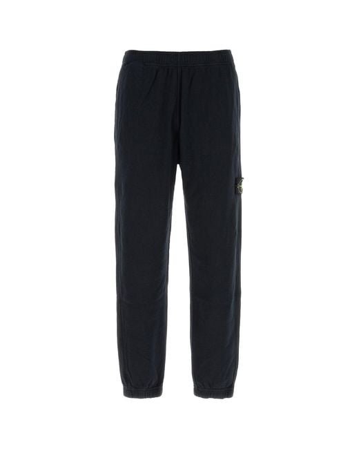 Stone Island Black Dark Regular Joggers for men