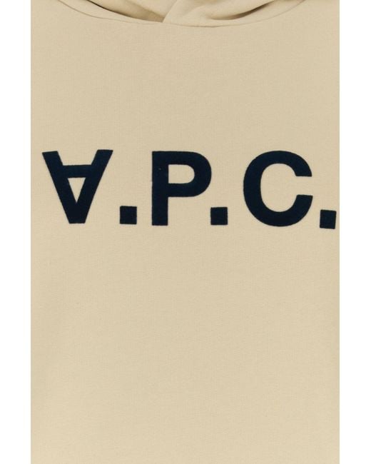 A.P.C. Natural Sand Stretch Cotton Sweatshirt