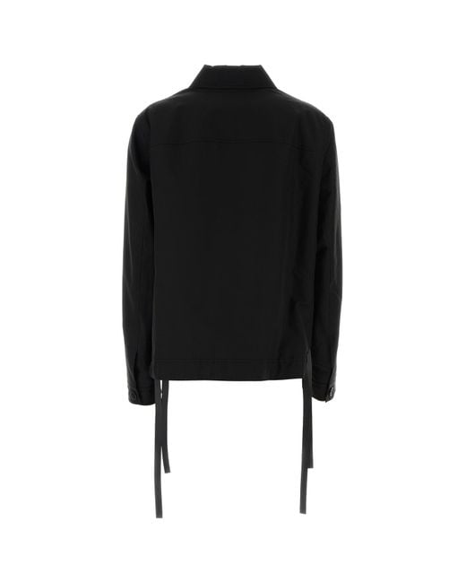 Giubbino in misto cupro nero di Loewe in Black