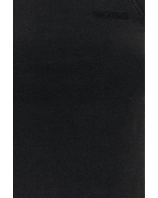 The Attico Black Crew Neck Top