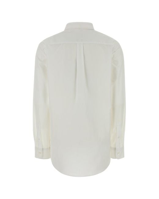 A.P.C. White Regular Solid Shirt