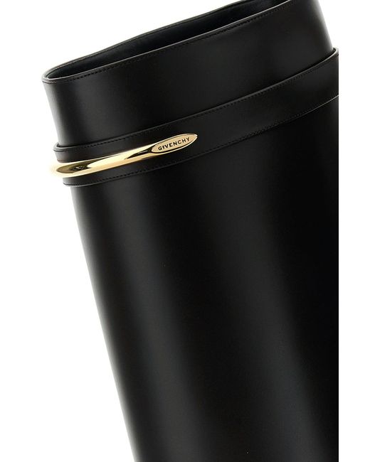 Givenchy Black Leather Shark Boots