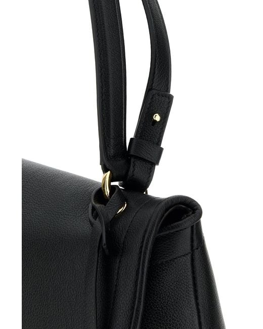 Ferragamo Black Leather Shopping Bag