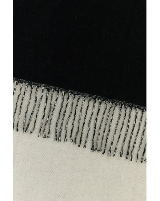 Marc Jacobs Black Wool Blend Scarf