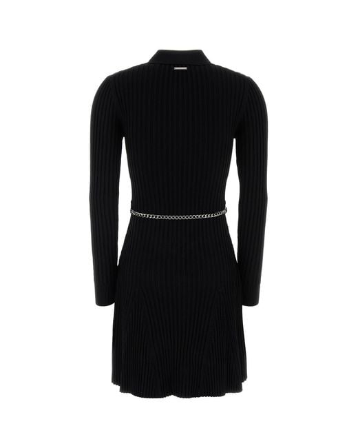 MICHAEL Michael Kors Black Visc Polo Flare Mini Drs
