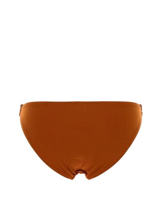 Eres Brown Stretch Nylon Clutch Bikini Bottom