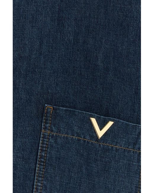 Valentino Garavani Blue Denim Blouse